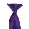 Wide 3" Satin Solid Colour Plain Safety Clip On Tie