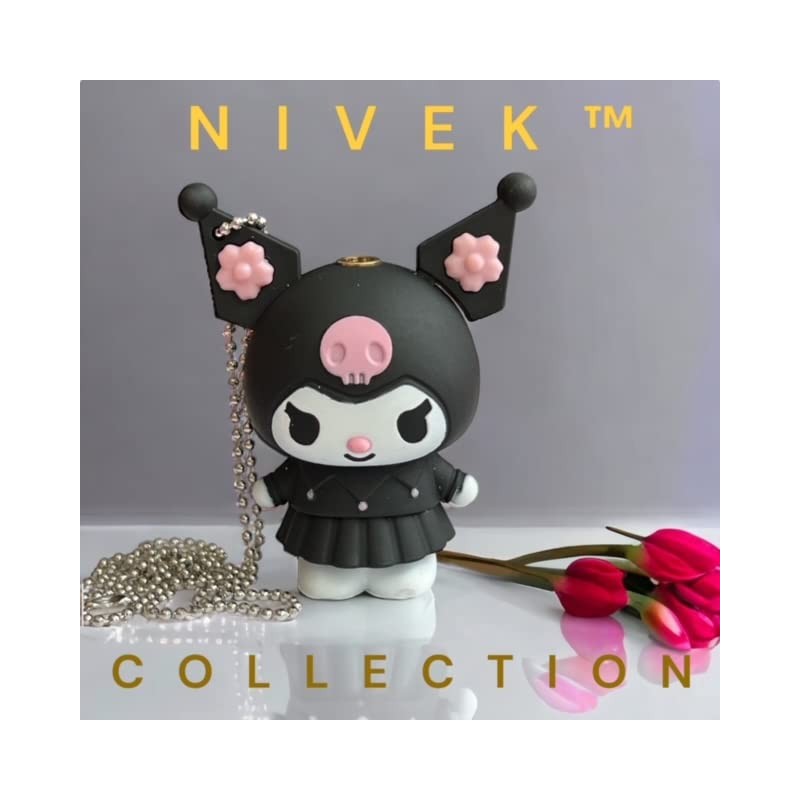 NIVEK Kuroomi Y2K Lighter Flame 3D Japanese Chain Necklace Jester