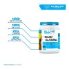 Aminoácidos Bcaas + Glutamina Blu-e 1kg Varios Sabores Full