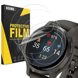 ECZOIL 4-Pack Screen Protector for Garmin Venu 2S TPU Self-Healing [Anti Scratch] [Bubble Free] [HD Clear] Screen Protector Cover