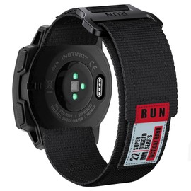 Bandkids Compatible for Garmin Instinct/Instinct 2 Watch Bands,Super Rugged Nylon Sport Strap for Garmin Instinct Tactical/Tide/Esports/Instinct Solar (black), standard size