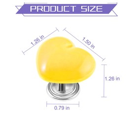 KHGUZ Car Push Start Button Cover, Heart Engine One Touch Start Stop Joystick, Vehicle Decorative Ignition Rocker Lever, Automotive Interior Accessories Universal for SUV Sedan Truck(Yellow)