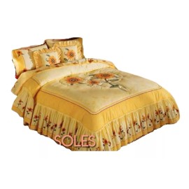Competition Edrecolcha Girasoles Queen Size C/juego De Sabanas Competiti