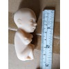 1 soft rubber model fetus, unusual medical fetal doll, abortion