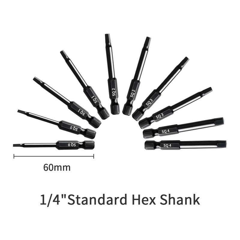 Narwhal Robertson Square Drill Bit Set (24 Pack - 2.3"