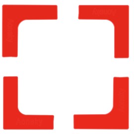 Aoneky Portable Badminton Court Line Markers Kit - Outdoor Driveway Badminton Court Boundary Throw Down Markers - Lines Marking Set