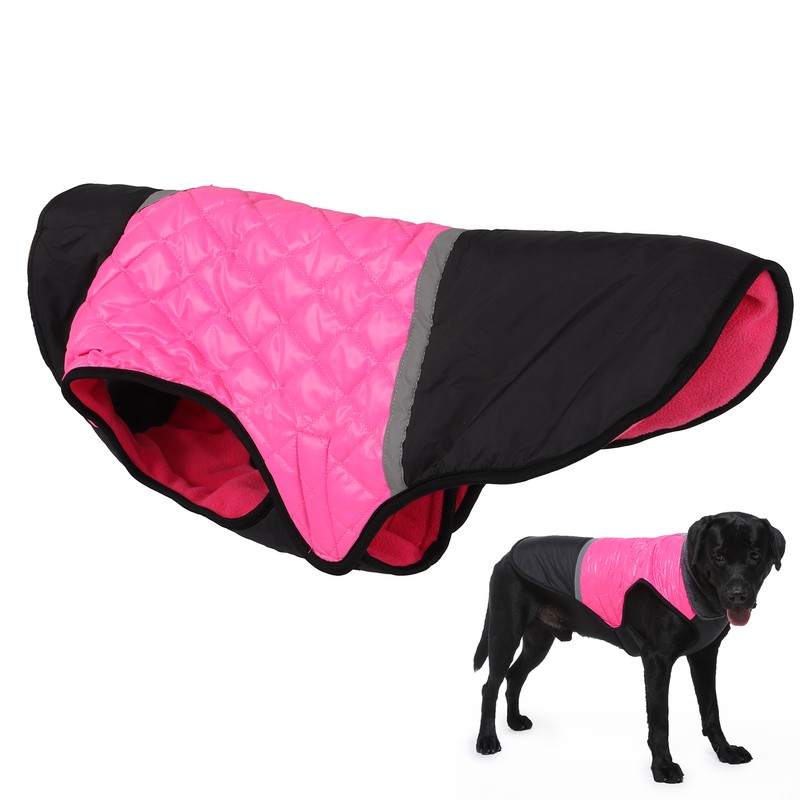 Dog Cold Weather Coat Reflective Waterproof Windproof Pet Warm Jacket