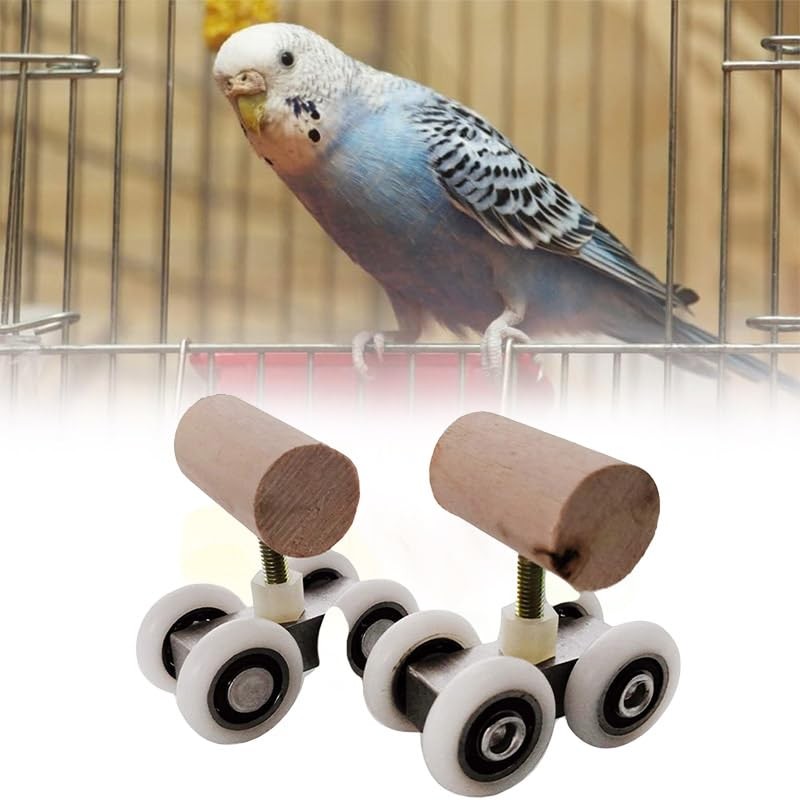 AIMALL Parrot Training Toy Pulley Skateboard for Small Birds |