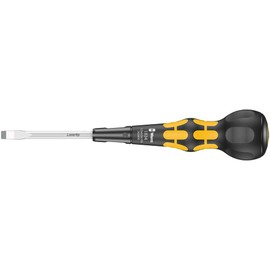 Wera 1834 10 x 6,0 x 100 mm Black/Yellow Ball Grip Flathead Screwdriver 05343800001