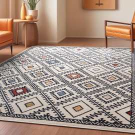 Well Woven Malaga Moderne Bohemian Chic Tribal Moroccan Beige Distressed High-Low 2'3" x 7'3" Runner Rug