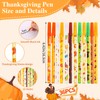 FOIMAS 36pcs Thankgiving Pens,Autumn Ballpoint Pens Fall Leaves Pumpkin Ink
