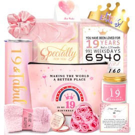 19 Year Old Girl Birthday Gifts, 19th Birthday Gifts for Girls, Happy Birthday Gifts for 19 Year Old Female Daughter Niece Granddaughter Sister Her Girlfriend Bestie
