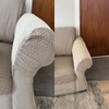 Stretch Armrest Covers,Set of 2 Polyester Fabric Armchair with Twist