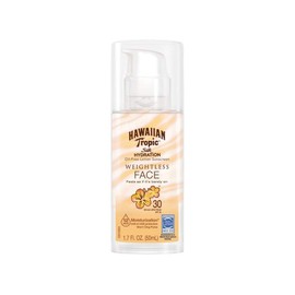 Hawaiian Tropic Weightless Hydration Lotion Sunscreen for Face SPF 30, 1.7oz (2 PACK) | Travel Size Sunscreen, Oil Free Face Sunscreen, Sunblock Face, Mini Sunscreen SPF 30, 1.7oz (1.7 fl. oz., 2)
