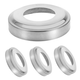 WHAMVOX 4pcs Stainless Steel Pool Ladder Cover Plate Durable Easy to Clean Tubing Caps for Inground Pool Handrails and Stair Railings Versatile Use