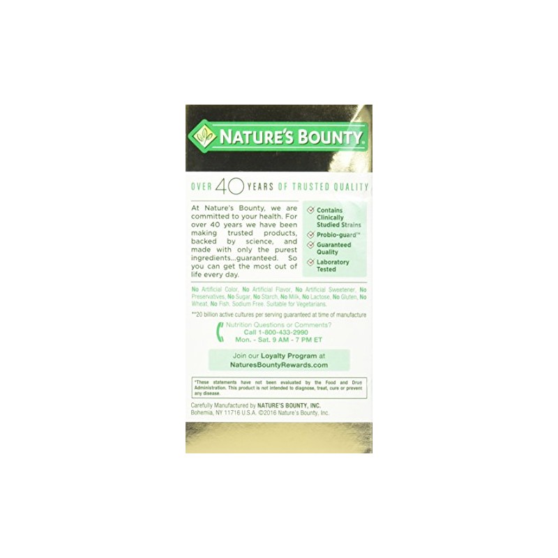 Nature's Bounty Ultra Strength Probiotic 10, 140 Capsules