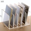 SANRUI Acrylic File Organizer, Clear Magazine File Holder Desk Organizer