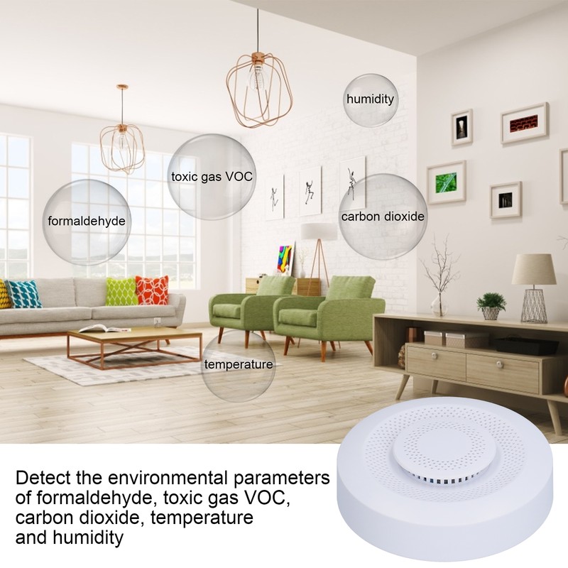 WiFi Smart Air Quality Box Formaldehyde VOC Carbon Dioxide Temperature