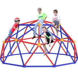 Zupapa Upgrade Your Backyard Fun 10FT Decagonal Dome Climber - Supports 800LBS and Easier Assembly for Kids to Enjoy (Purple)