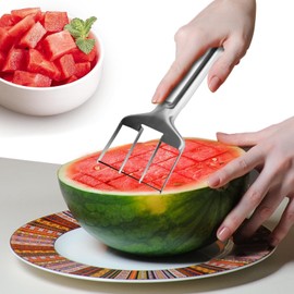 Watermelon Slicer Cutter Tool- Three Incision Head Design - Perfect for Home, Party, Camping - Kitchen Gadget - Made of Stainless Steel