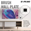 G-PLUG Cable Pass Through Wall Plate Faceplate with Brush –