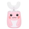 Children Electric Toothbrush Teeth Cleaning Massage UShape Waterproof Automatic Toothbrush(Pink