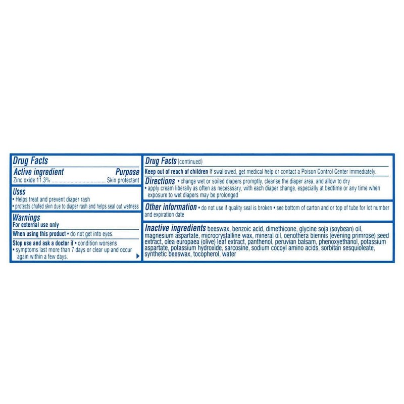 Balmex Zinc Oxide Diaper Rash Cream 4 Oz. By Balmex