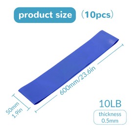 10 Pcs Blue Chair Bands for Kids, Stretchy Rubber Bands for Kids with Fidgety Feet,Foot Bands for School Student Classroom Supply