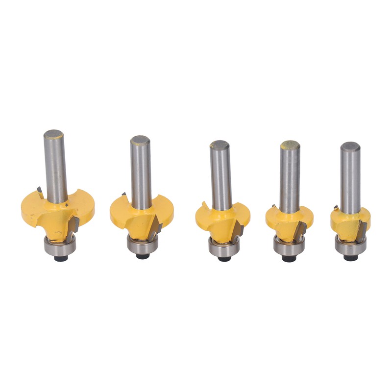 5 Pcs Round Over Router Bit 8mm Shank Carbide Corner