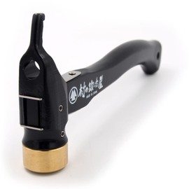 Village Blacksmith Forged Hardening Peg Hammer Elyse Stake Ultimate Hammer Black Handle (Brass Head x Cationic) [Made in Japan