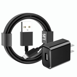 Micro USB Cable Roku Power Cord Replacement 5V 2A Charging Cube USB Plug Adapter for Wall Outlet USB A to MicroUSB Compatible Roku 1 2 3/Streaming Stick/Stick+/Express/Express+/Premier4620 Accessories