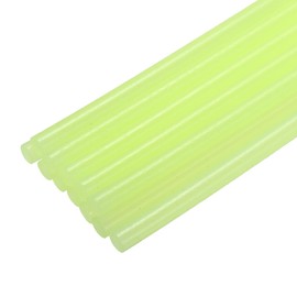 sourcing map 12pcs Mini Hot Glue Sticks for Mini Glue Gun, 8-inch x 0.28-inch Glue Gun Sticks for Art DIY Craft, Luminous Yellow