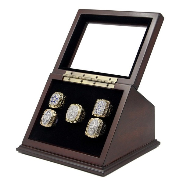 Wooden Display case Shadow Box for Sports Championship Rings from
