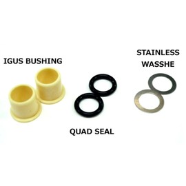 Spank Spike/OOZY Pedal Bushing Kit Cycling Equipment, Silver & Black