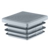 5 Pcs Square Plugs 30mm x 30mm Grey Plastic End