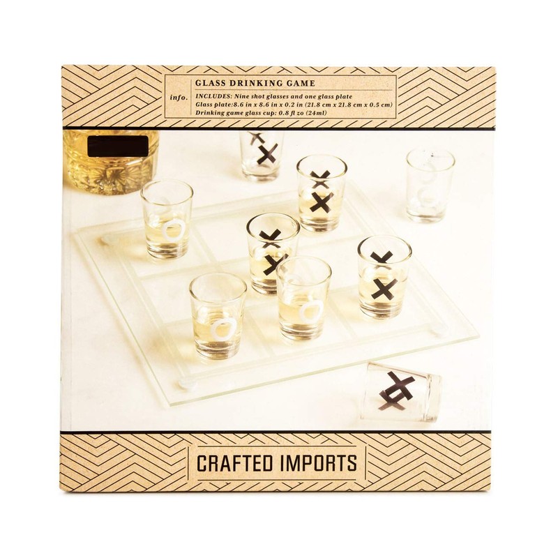 TIC-TAC-Toe Shot Glass Drinking Game Set