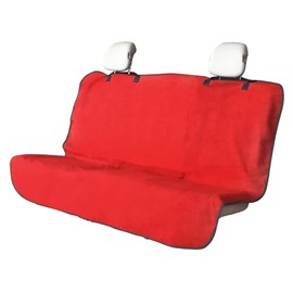 Zinytrae Back Seat Cover Protector for Dogs and Kids, Universal Waterproof Towel Rear Bench Seat Cover for Car, Truck, Van & SUV, Machine-Washable Backseat Car Covers (Red, 1pcs Rear Seat)