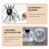 2 Pcs 50ml/1.7oz Clear Round Empty Glass Diffuser Bottles Jars