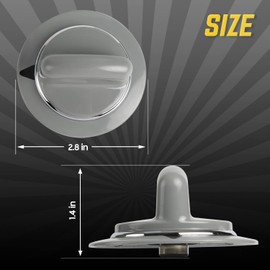 GE WE1M964 Timer Control Knob with Reinforced Metal Ring by Seentech- Exact for General Electric Dryer - Replaces: AP4980845 PS3487132 1811122 (Pack 1)