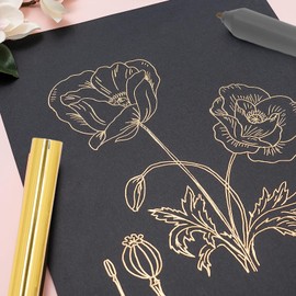 lvifloae Hot Foil Pen USB Hot Foil Stamping Embossing Pen ABS Drawing and Writing Craft Tool Gold for Scrapbooking Kits Card Making Craft Scrapbooking Drawing Pen (Gold)