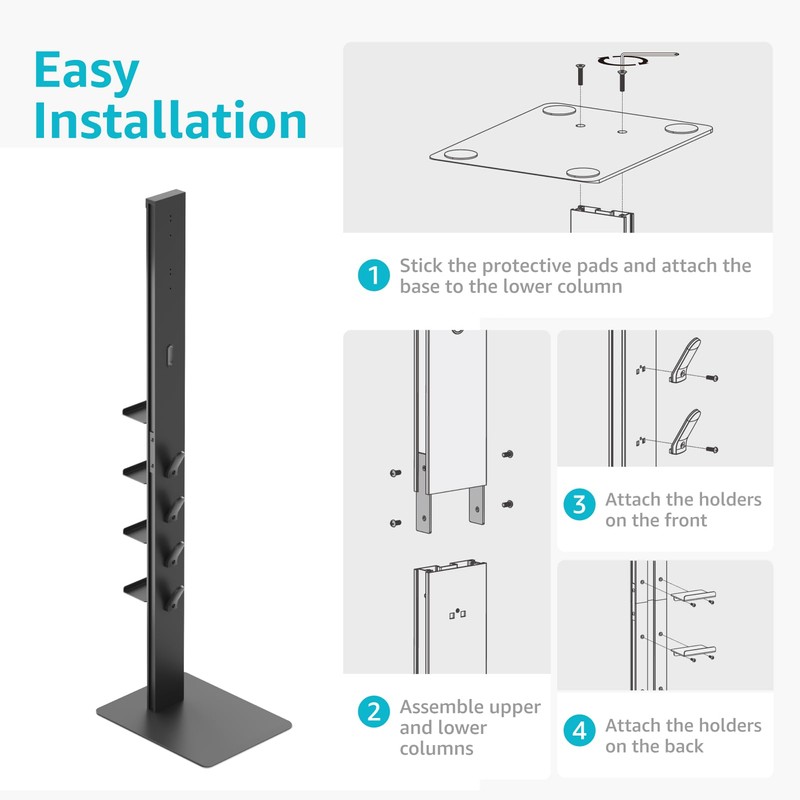 PEGZONE Vacuum Cleaner Stand, Compatible with Dyson Gen5 V15 V12