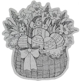 Penny Black Cling Rubber Stamps - Easter Basket 40-067