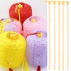 STOBOK Pack of 35 Paper Lantern Stands, Walking Sticks, Wooden