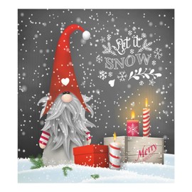 Christmas Winter Gnome Dishwasher Magnet Cover Xmas Candy Cane Candles Magnetic Sticker Dish Washer Door Panel Cover Fridge Appliance Magnet Decal Sheet Kitchen Decor 23x26 inch