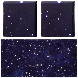 Hortsun Pack of 2 Fluorescent Light Covers 4 x 2 Feet Magnetic Ceiling Light Cover Room Supplies for Home Office(Star Sky)