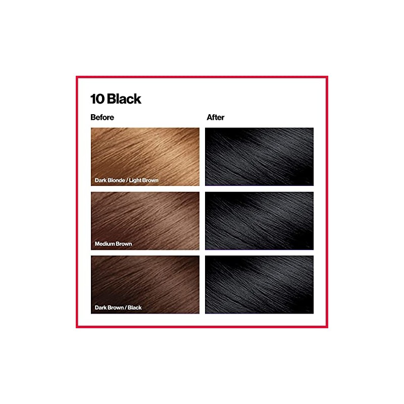 Revlon Colorsilk Beautiful Color, Black, 3 Count