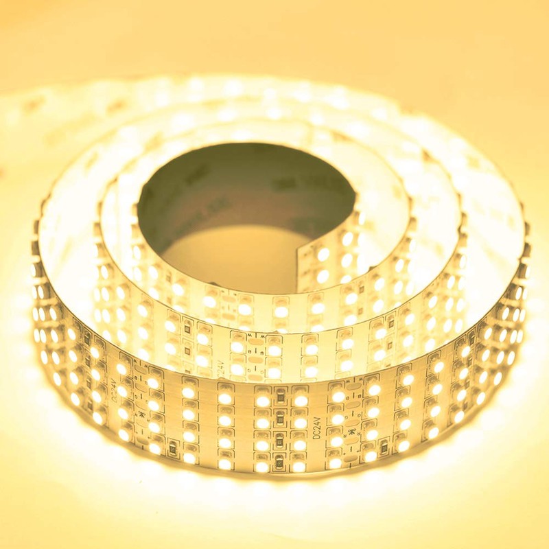 Brightest Quad Row Flexible LED Strip Lights - DC24V 3528SMD