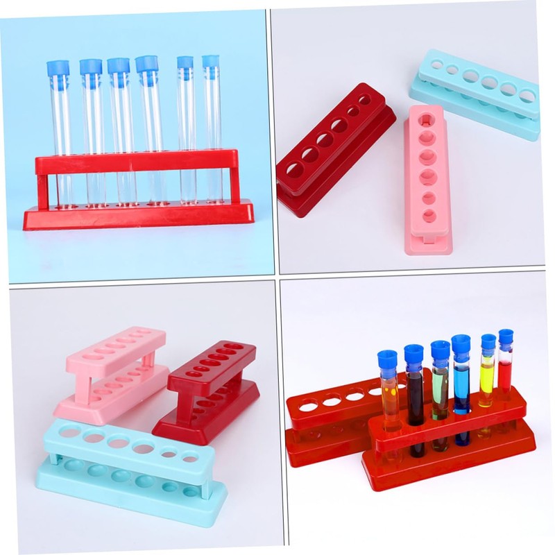 iplusmile 6pcs Test Tube Racks Holder for Laboratory Supplies Lightweight