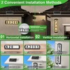T-SUNUS Solar House Numbers with Separate Panel, IP65 Waterproof Outside