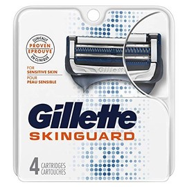 Gillette Skinguard Sensitive Razor Refill Cartridges, 4 ct
